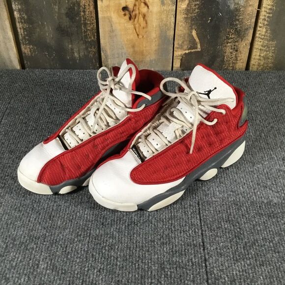 Nike Air Jordan 13 Retro PS Gym Red Flint sneakers kids size 3Y - Picture 2 of 9